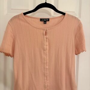 J. Crew Women's Soft Coral Button-Down Shirt
